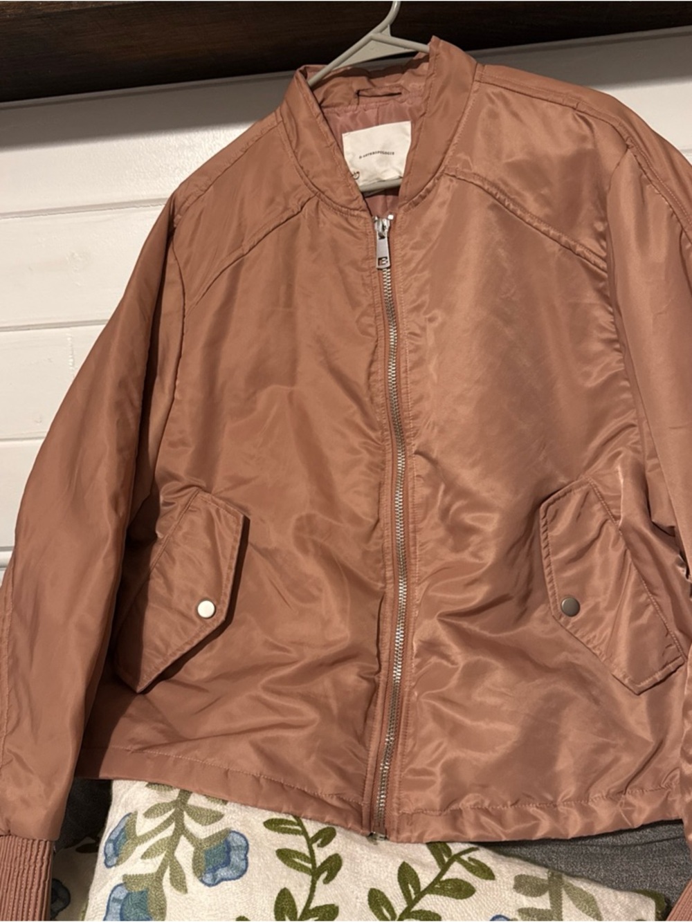 Anthropologie nylon Jacket in Dusty Rose EUC